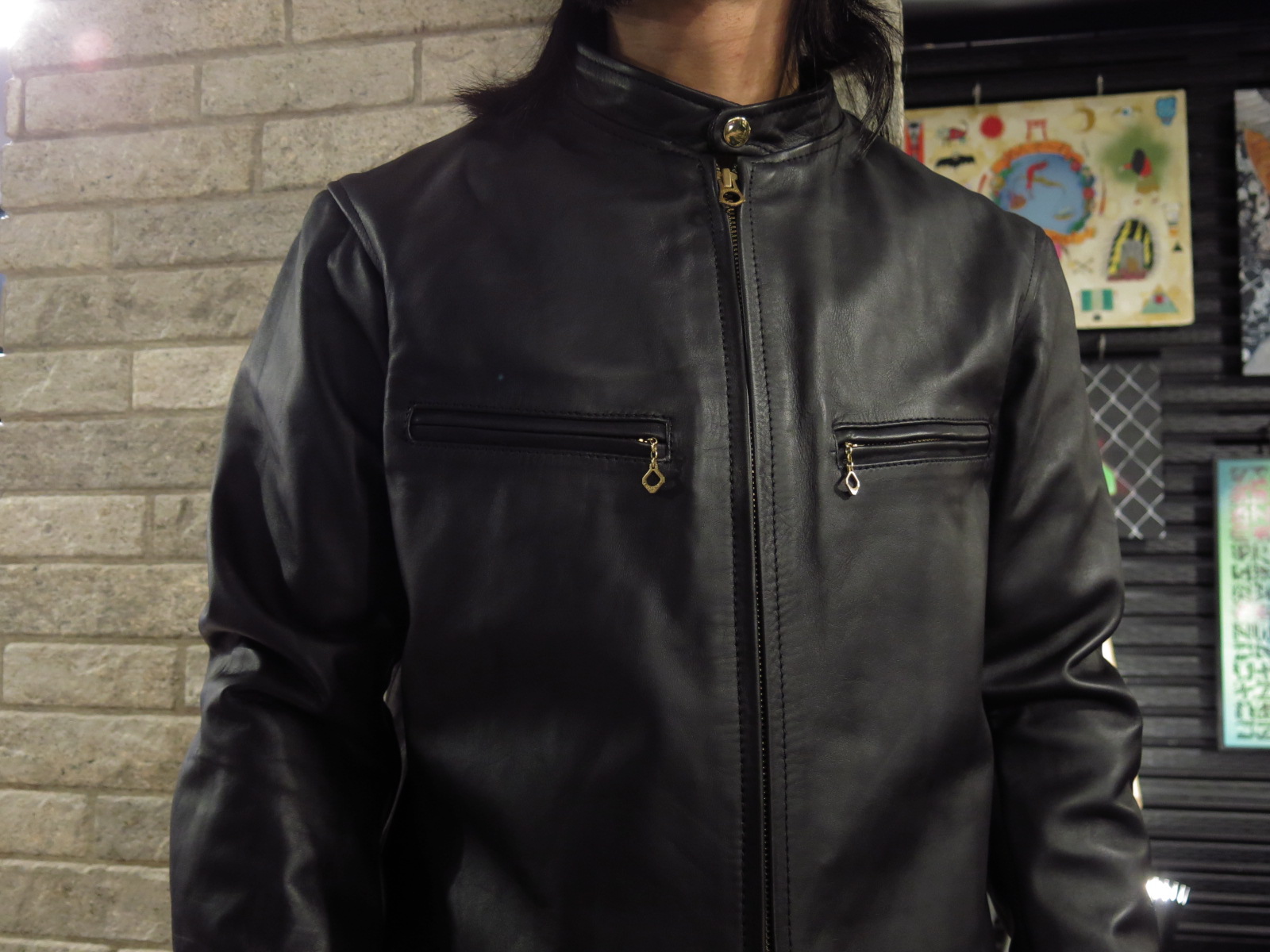 UNCROWD - LEATHER RIDERS JACKET ( by fourspeed leathers 