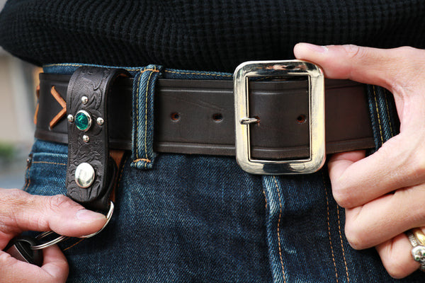 Rawhide Studded & Jeweled Belt: TROPHY KANAZAWA NEWS